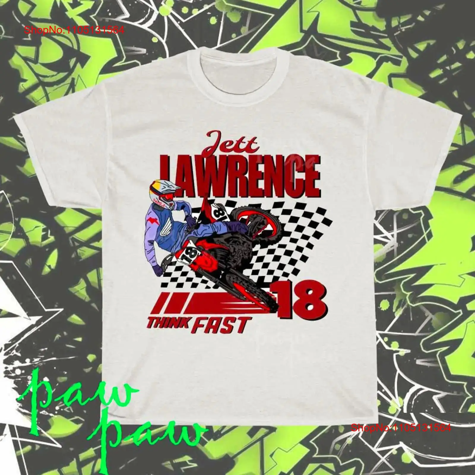เสื้อยืดลายกราฟิก Jett Lawrenc - Streetwear Brand Logos บทวิจารณ์และราคา