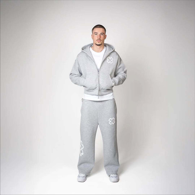 ชุดเซ็ตฮู้ดดี้ซิปติดกระดุมลายใ - Streetwear Zipper บทวิจารณ์และราคา