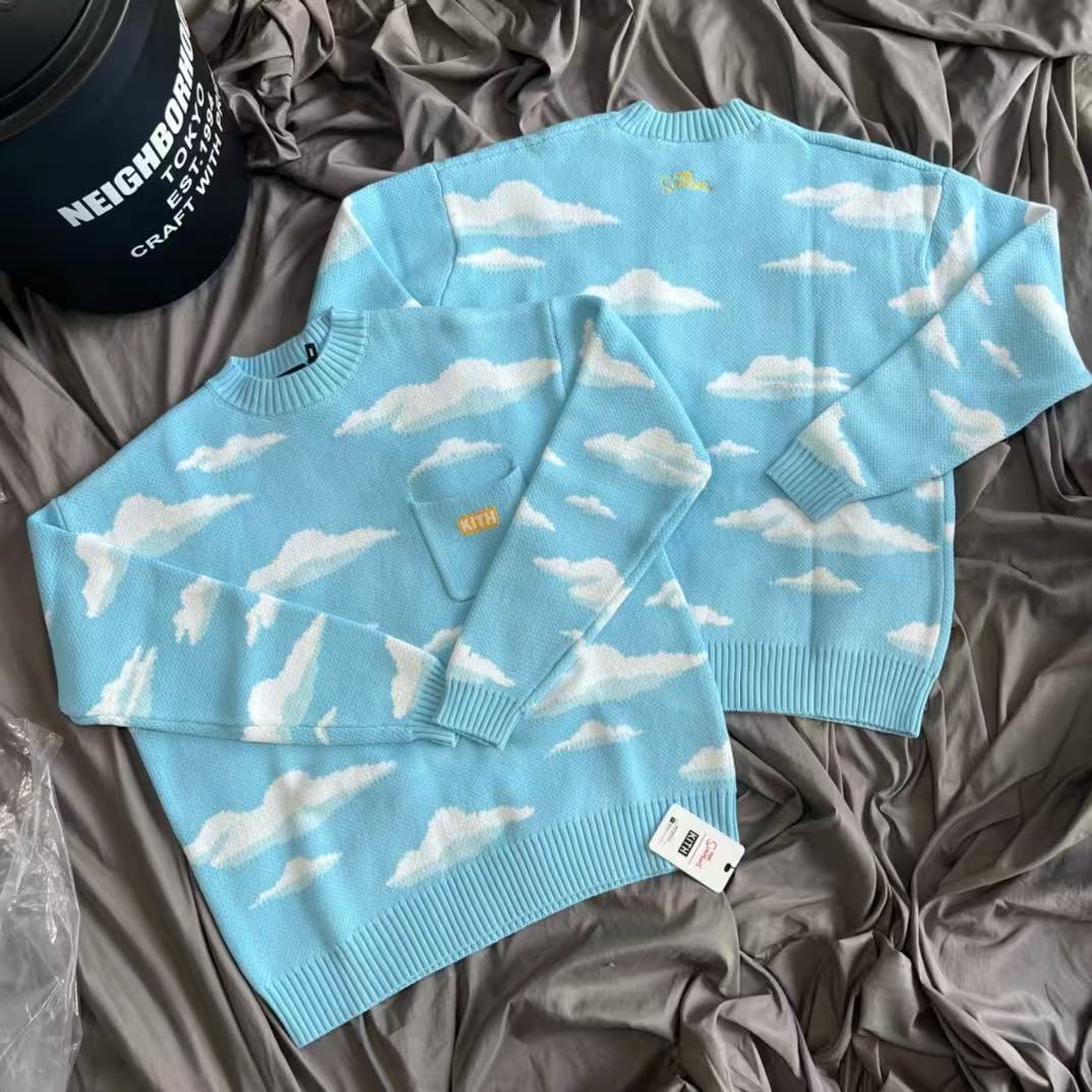 เสื้อสเวตเตอร์ถักคอกลมทรงหลวมแ - Kith Sweater Knit บทวิจารณ์และราคา