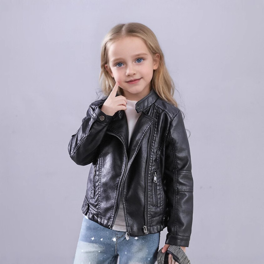 เสื้อแจ็คเก็ตหนัง PU สีดำสำหรั - Streetwear Girl Brand บทวิจารณ์และราคา