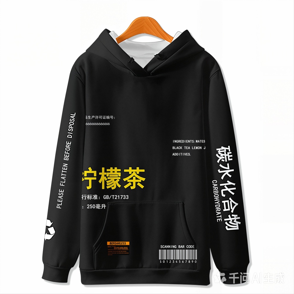 เสื้อฮู้ดดี้ลายเลมอนที พิมพ์ลา - Streetwear Girl Brand บทวิจารณ์และราคา