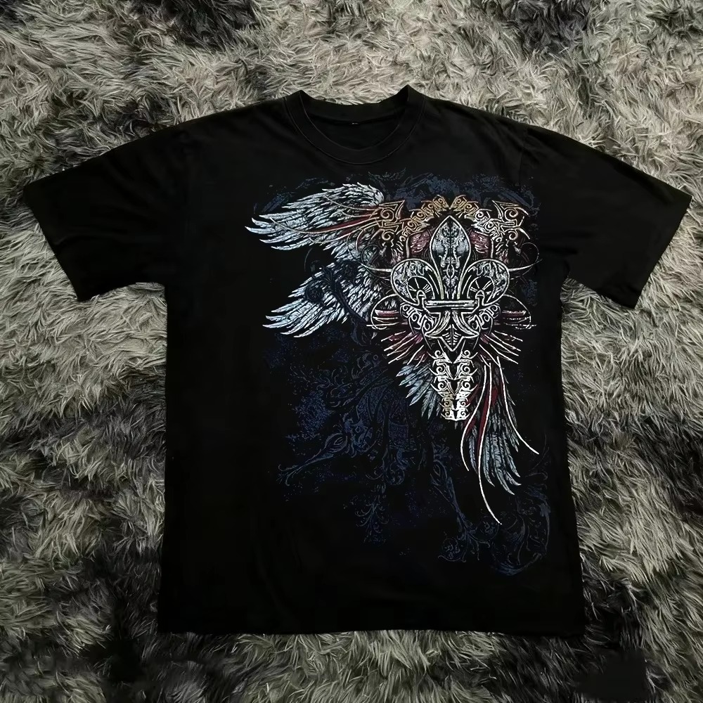 เสื้อยืดลายกราฟิกสไตล์กอธิค ยุ - Streetwear Brand Usa บทวิจารณ์และราคา